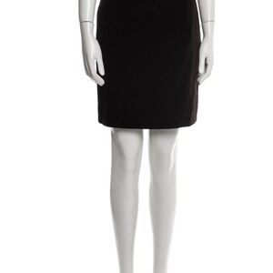 Jil Sander Brown Velvet / Velvety Skirt | Size M / US 6 / FR 38